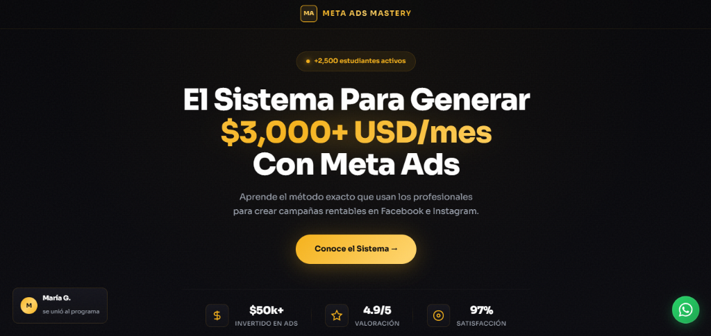 Meta Ads Landing Page